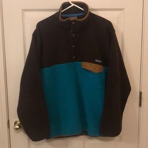 Patagonia Synchilla in Brown and Teal